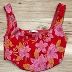 ZARA  Jacquard Floral Tank Top Women’s Medium Photo 1