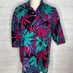 80’s California Connections Hawaiin tropical BF shirt Size Medium Photo 0