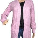 Hippie Rose  Open Fron Eyelash Knit Cardigan Photo 0