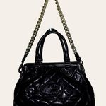 Dimoni brand gorgeous cocoa bean brown leather diamond quilted design ba… Photo 5