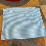 American Eagle NWOT  Strapless Tube Top Cropped Blue White Stripes Size Large Photo 2