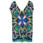 Maeve Anthropologie  Folksong Novelty Floral Bird‎ Print Shift Dress Size Large Photo 6