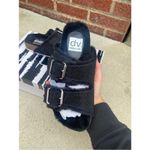 DV by Dolce Vit Dolce Vita fuzzy black rhinestone birkenstocks Photo 7