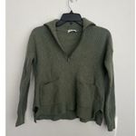 Madewell  Glenbrook Half Zip Sweater Merino Wool Olive Green Women's XXS Oversize Photo 1