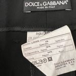 Dolce & Gabbana Wool-Blend Black Straight leg Pants Size 2 Photo 4