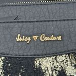 Juicy Couture Gold/Black Sequin Zip Clutch Wristlet Photo 1