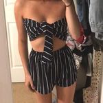 SheIn Navy stripe shorts set Photo 0