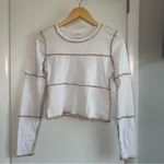 Vestique  Seams Right Long Sleeve Top. Ivory. Small. Photo 2