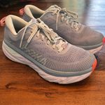 Hoka Bondi 7 Gray Running Shoes Sneakers Cushioned Comfort Women's Size‎ 10.5 Photo 4