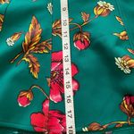 Anthropologie Anthro Maeve Hibiscus Skater Skirt Green Sz 2 Photo 4