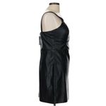 Abercrombie & Fitch  Black Vegan Leather Sheath Mini Dress Photo 3