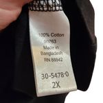 Woman Within  Black Pullover Sleeveless Crewneck Casual Basic Tank Top Size 2X Photo 5