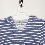 Organic Rags French terry Heather Blue striped hoodie size XS Photo 33