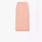 ZARA  midi satin skirt with gold appliqué Photo 4