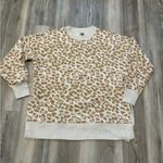 Aerie  Oversized Crewneck Sweatshirt Size small Animal Print Photo 4