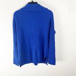 Ralph Lauren LAUREN  Blue Waffle Knit Long Sleeves V-Neck Sweater, Size Small Photo 1