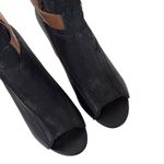 Miz Mooz EUC  Leather Samina Heeled Bootie Sandals Black Size 7 1/2 Photo 3