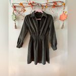 ZARA Green Corduroy Dress Photo 1