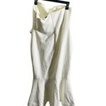 Likely NWT  Ilene White Mermaid Midi Strapless Dress 12 Floral See Description Photo 4