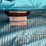 Columbia Termal Coil mid length coat Teal blue w/gray sleeves/side detail Size M Photo 7