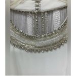 Mac Duggal New 25572 Beaded Halter Jersey Evening Gown white Dress 6 Photo 10