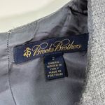 Brooks Brothers Wool Sheath Dress Size 2 Short Sleeve Gray Career Professional Photo 5