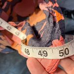 Abel the label Orange Pink Floral Print V Neck Smocked Waist Maxi Dress Size S Photo 15