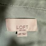 Loft ‎ Utility Jacket Lightweight Cropped Drawstring Waist Green Petite MP $119 Photo 6