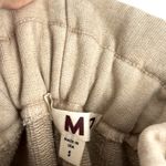 NWT AMO Heavyweight Homestead Wide Leg Sweatpants in Oatmeal Heather Size S Tan Photo 5