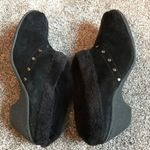 Van Eli Black Heeled Clog Fleece Lined Shoes Womens Size 8M Photo 4
