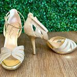 Journee Collection Mina Women’s Size 9 Chic Gold Heels – New with Minor Scuffs from Try-On Formal Photo 4