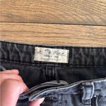 Free People Rainn Women's Black Distressed Button Up Denim Mini Skirt SZ 31 Photo 6