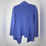 Eileen Fisher Silk Interlock Cascade Jacket - Purple Small Sweater Sz M Photo 8