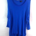 a.n.a . L Lapis Blue Stretch Mini Dress Tunic Photo 0