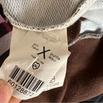 Merokeety Plaid Sweater Cardigan Brown Purple Size L Photo 9