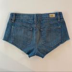 Paige Echo Park Mosaic Tile Micro Denim Shorts Size 24 Photo 8