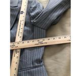 STRESA ASL Women's Blazer Button Gray Stripe 12P Jacket Long Sleeve Open Front Size 12 Photo 8