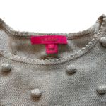 Lilly Pulitzer Kippa Pom Pom Sweater Beige/Tan, Sz L Photo 13