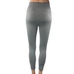 Lululemon Gray Mesh Pocket Yoga Workout Running Athletic Leggings Pants Size 2 Photo 2