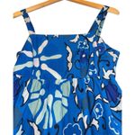 Rhode x Target Zinnia Floral Tiered Mini Dress Small Tropical Hawaiian Vacation Blue Photo 2