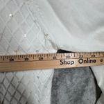 Dress Barn  Cardigan Shell Twin Set Ivory L Diamond Sequin Sparkle Luxe Knit Bling Photo 11