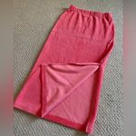 Free People  Women's Midi Ribbed Skirt Vibrant Coral Size Medium Summer Beach Photo 1