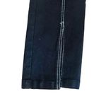 ZARA  Women’s Black Striped Slit High Waisted Skinny Pants SZ 4 #1130 Photo 5