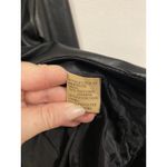 Marcelle Renee Jacket Womens Medium Black Faux Leather Blazer Vegan Lined Photo 2