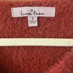 Love Tree  Small Teen Girls Women's Orange Button Down Cropped Sweater Preowned Photo 1