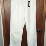 Nasty Gal NWT Woman’s High Waisted Split Hem Straight Leg Jeans Size 12 Photo 1