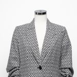 Elie Tahari Jenna Geometric Scrunched Blazer Photo 7