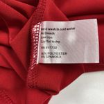 Alisha D.‎ Oversized Short Sleeve Travel Tunic Top Red Bow Neck Size Small NWT Photo 5