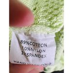 Amanda Uprichard  Green Cotton Crochet Beachy Lainey Midi Dress Size Medium Photo 8