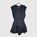 Free People Dress Black Jazzy Jersey Mini Lace Trim A Line Soft Grunge Small Photo 1